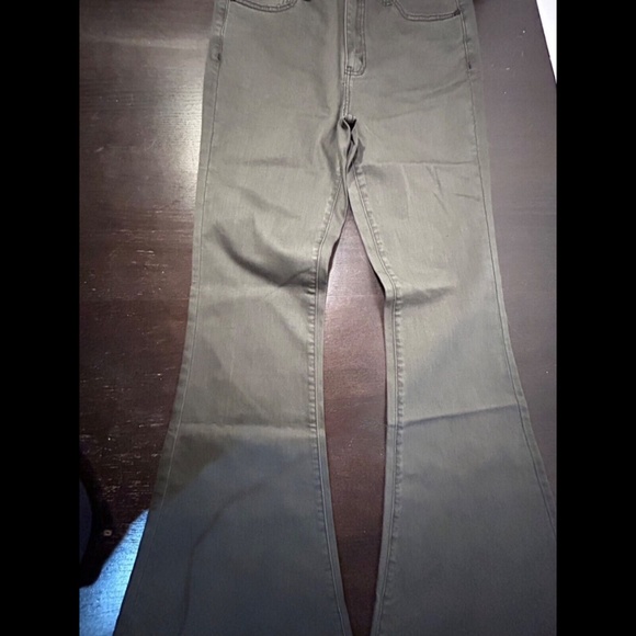 Sandrine Rose x Free People Super Flare Denim Jeans Charbon Size 29 - Picture 6 of 15